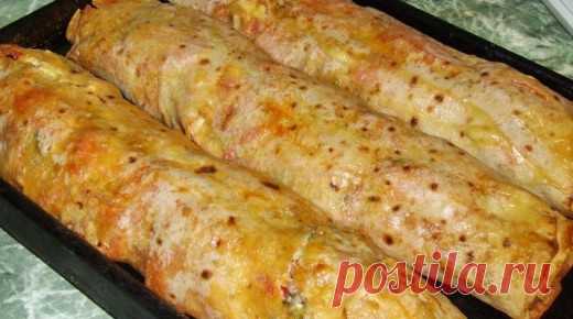 Быстро и вкусно — фаршированный лаваш | WOOMEDIA.RU
