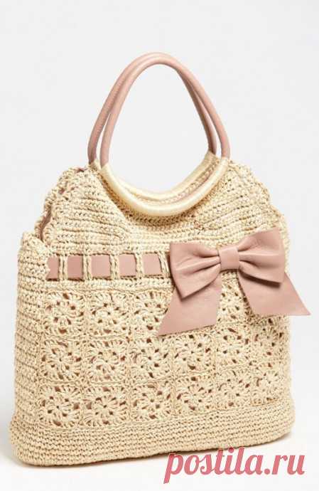 Сумочка Red Valentino, связанная крючком