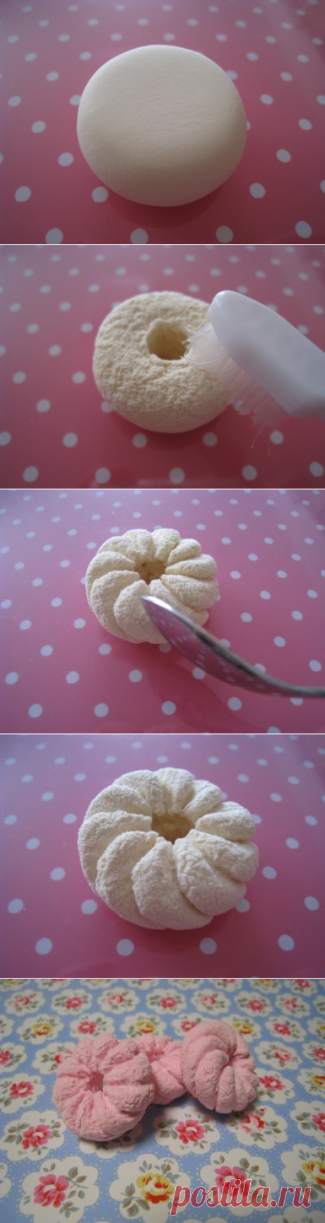 Выпечка из полимерной глины.