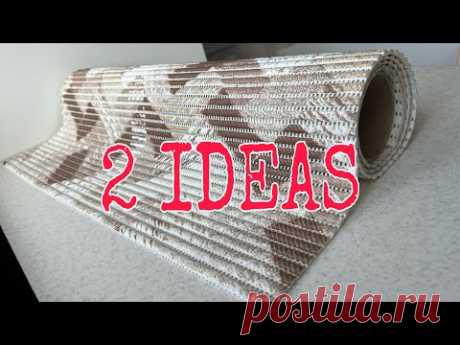 НЕСТАНДАРТНОЕ ИСПОЛЬЗОВАНИЕ КОВРА ДЛЯ ВАННЫ | 2 DIY ИДЕИ 😍