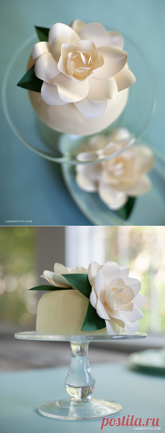 DIY Paper Gardenia