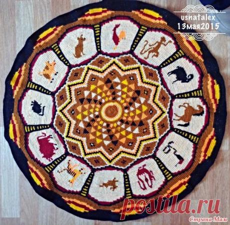Коврик &quot;Китайский гороскоп&quot; в технике тапестри - Вязание - Страна Мам