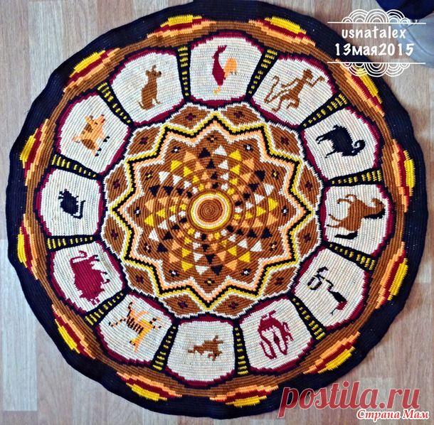 Коврик "Китайский гороскоп" в технике тапестри - Вязание - Страна Мам