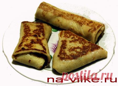 Как заворачивать блины с начинкой разными способами