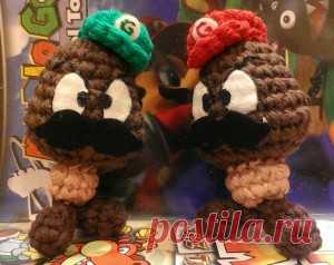 Nerdigurumi - бесплатные amigurumi вязания крючком с любовью для ботан » » супер братья Гумбы – бесплатные amigurumi шаблон