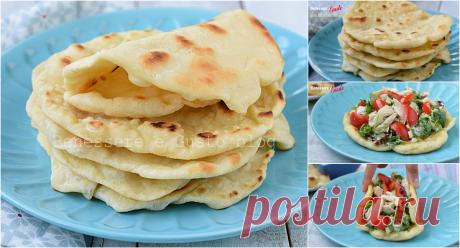 COME FARE IL PANE PITA TIPICO DELLA GRECIA COTTURA VELOCE IN PADELLA O IN FORNO - Il pane rotondo soffice da farcire