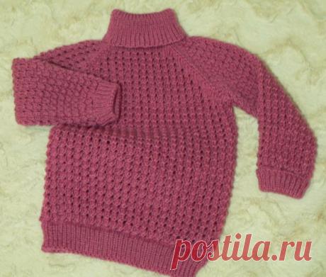 Свитерок с рукавом реглан / Вязание спицами / Вязание спицами. Работы пользователей