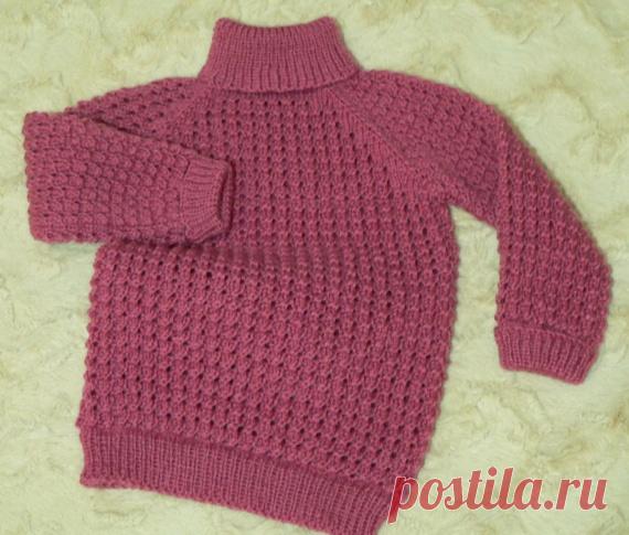 Свитерок с рукавом реглан / Вязание спицами / Вязание спицами. Работы пользователей