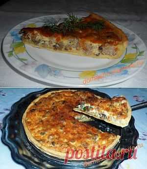 Лотарингский пирог с мясом и грибами.Объедение! | 4vkusa.ru