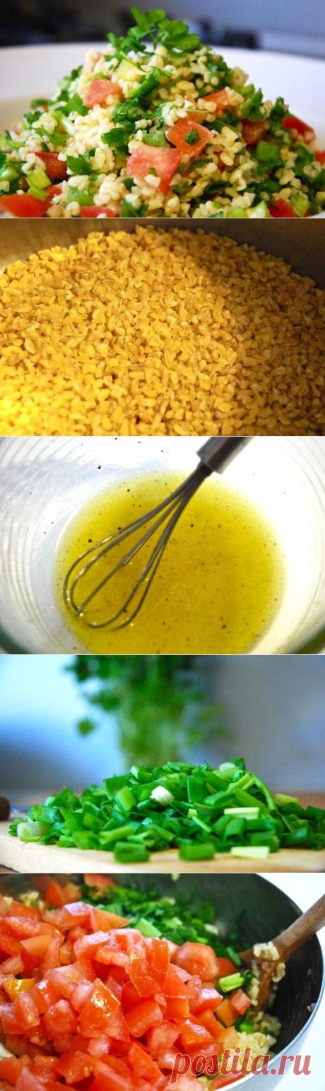 Табуле — восточный салат с лимонно-масляной заправкой — Вкусные рецепты