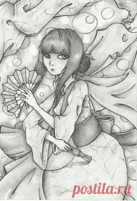 Сообщество иллюстраторов / Иллюстрации / Елена Разина / Работа мой дочки-Полины(12 лет)