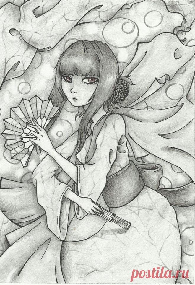 Сообщество иллюстраторов / Иллюстрации / Елена Разина / Работа мой дочки-Полины(12 лет)