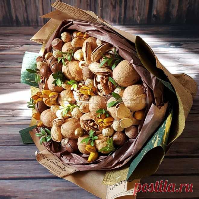 Букеты из орехов (79 фото) - пошаговые инструкции создания букетов для мужчин и женщин