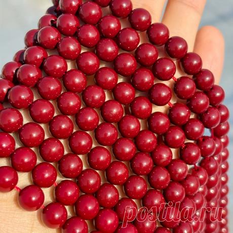 6мм 8мм 10мм натуральные каменные бусины из красного - Temu Moldova