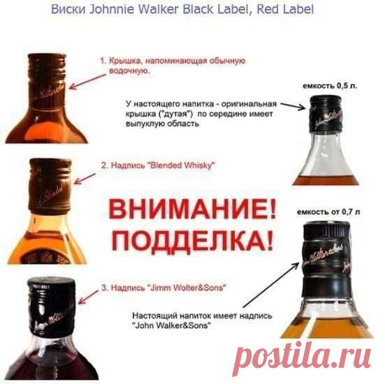 Как отличить настоящий алкоголь от подделки | Хитрости Жизни