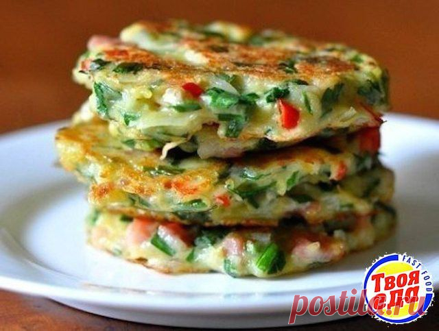 Драники с овощами