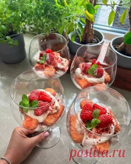 Попробуй тирамису с малиной и мятой — вернёт вкус жизни — Сад Заготовка
