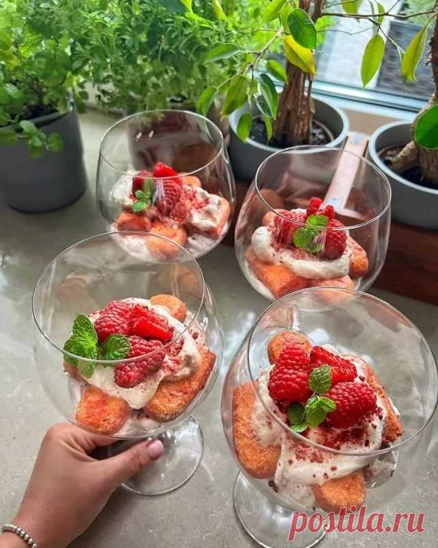 Попробуй тирамису с малиной и мятой — вернёт вкус жизни — Сад Заготовка