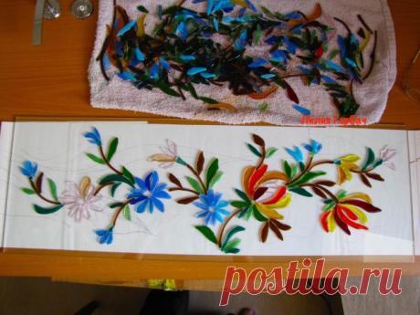 Как при помощи элементов декора из фьюзинга украсить свой интерьер. Шкаф "из сказки"