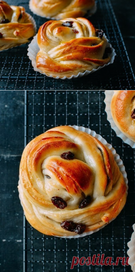 Булочки с изюмом.
