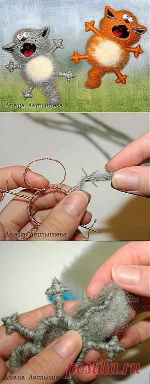 Магнит Кот Летяга-а-а-а!!! - Ярмарка Мастеров - ручная работа, handmade