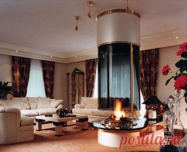 Современные камины в современных интерьерах — Роскошь и уют