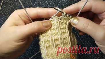 Вытянутые петли. Вязать одно удовольствие. Узор простой, для вязания в праздничные дни.