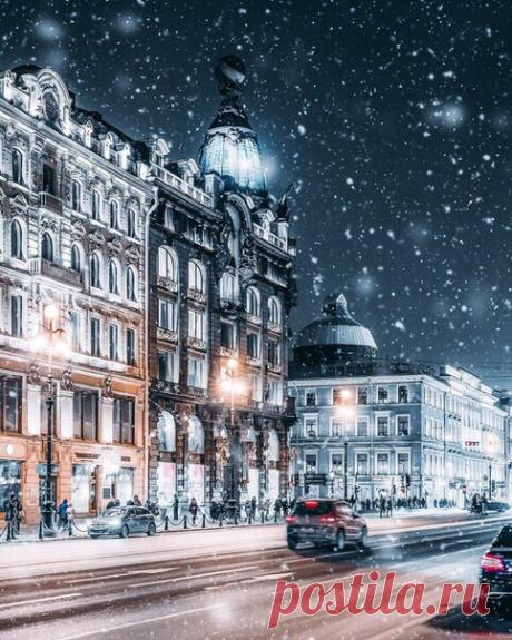 Вид на волшебный дом компании "Зингер" и Невский проспект