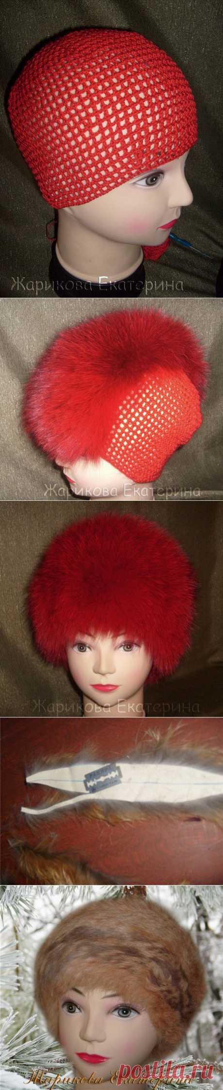 Как сделать шапочку из обрезков меха - Ярмарка Мастеров - ручная работа, handmade