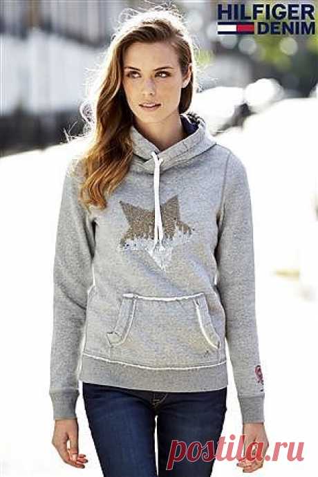 Серая толстовка Tommy Hilfiger - Покупайте прямо сейчас на сайте Next: Россия
