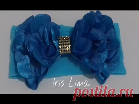 Como fazer laço fru fru DIY , TUTORIAL ,PAP By Iris Lima