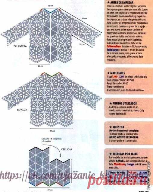 Модели с капюшоном. Вязание спицами и крючком. Схемы. | Марусино рукоделие | Яндекс Дзен