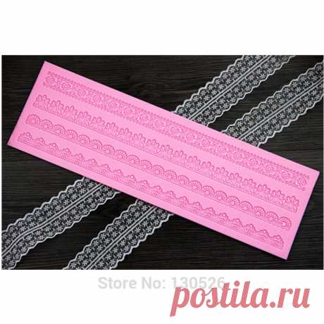 Большой Размер Силиконовые Формы Торт Кружева Коврик Для Выпечки Плесень Сахар Кружева Плесень Силиконовый Мат Кондитерские Инструменты Формы Для Выпечки Торта украшения Инструменты купить на AliExpress