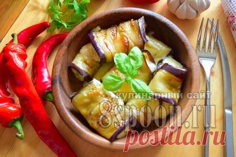 Рулетики из баклажанов с сыром и чесноком: рецепт с фото | 8 Ложек