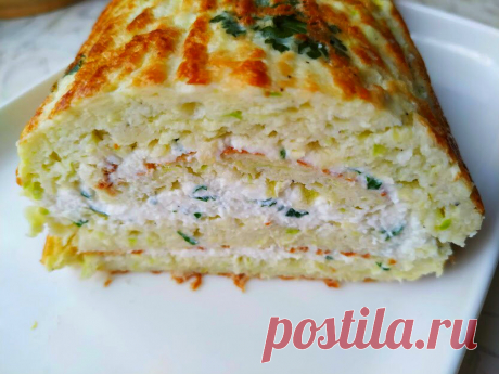 Кабачковый рулет с интересной творожной начинкой. Вкусно и просто! | Рецепты Светланы Аникановой | Яндекс Дзен