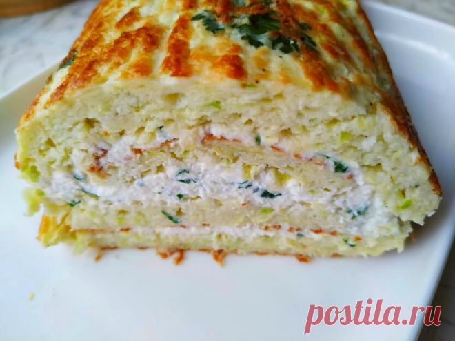 Кабачковый рулет с интересной творожной начинкой. Вкусно и просто! | Рецепты Светланы Аникановой | Яндекс Дзен