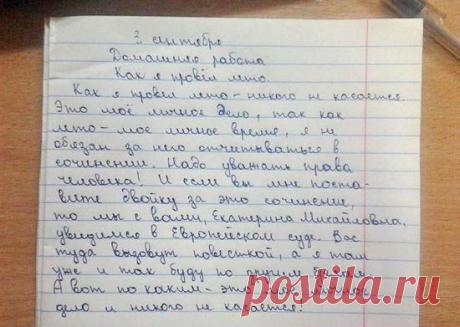 сочинение "как я провел лето"