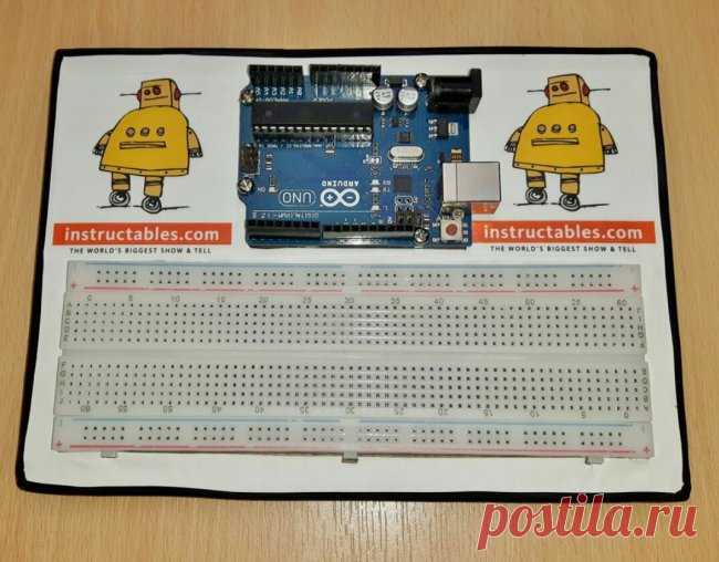 Подставка-органазйер для Arduino и макетной платы