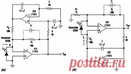 ФОТОДИОДНЫЙ УСИЛИТЕЛЬ С РАСШИРЕННОЙ ПОЛОСОЙ ПРОПУСКАНИЯ - Усилители мощности низкой частоты (ламповые) - Усилители НЧ и все к ним - [Каталог статей]