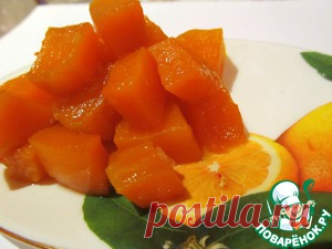 Тыква в лимонной карамели - кулинарный рецепт
