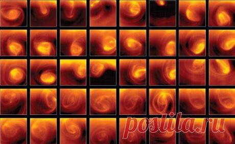 Космический аппарат Venus Express отправил на Землю коллаж из снимков вихрей южного полюса Венеры / Физика невозможного!