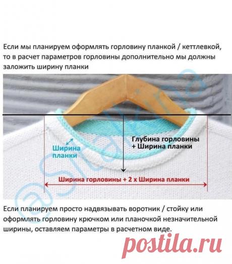 Подробный МК Расчёт круглой горловины