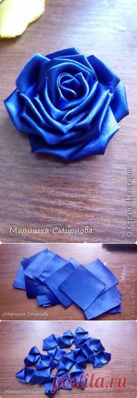 МК Розочка канзаши
