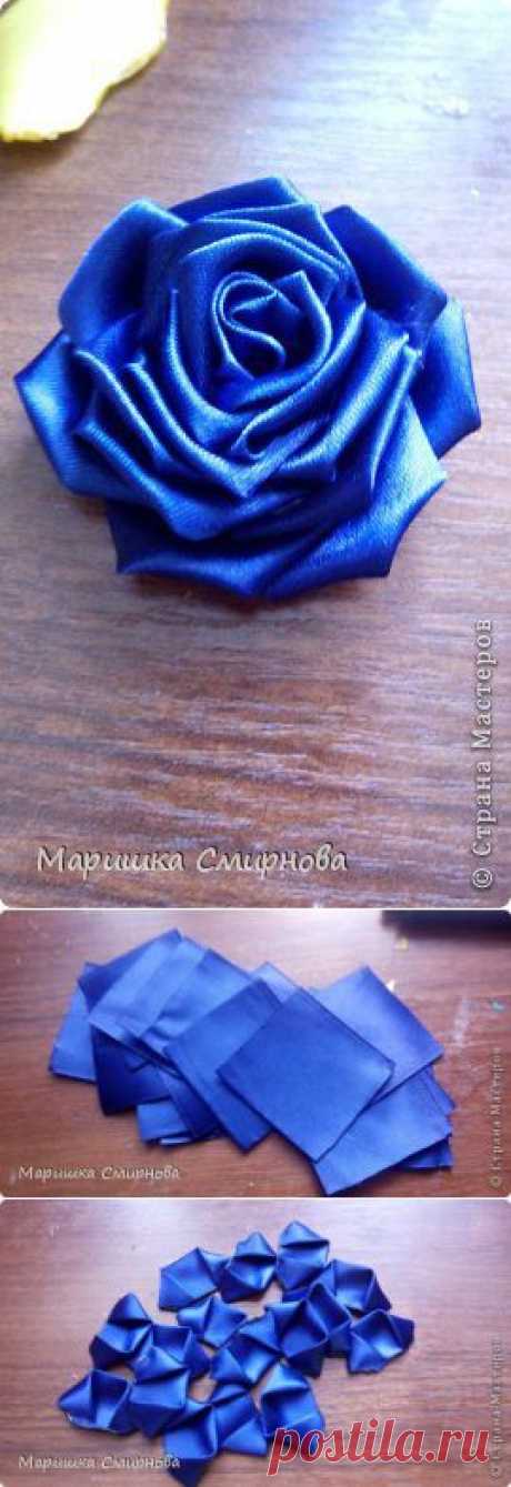 МК Розочка канзаши