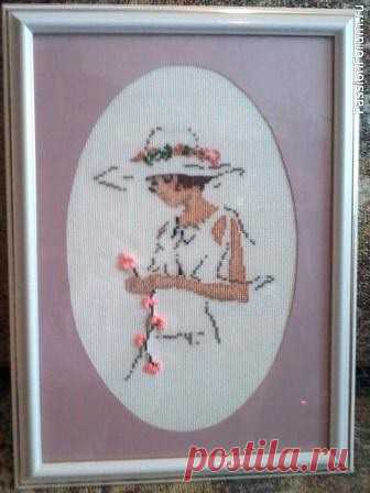 Овальное паспарту - первая попытка | Вышивка. Работы пользователей