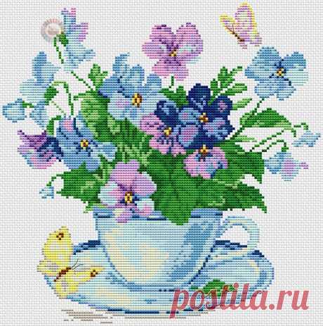 Вышивка букет полевых цветов. Полевые цветы схема бесплатно | Домоводство для всей семьи.