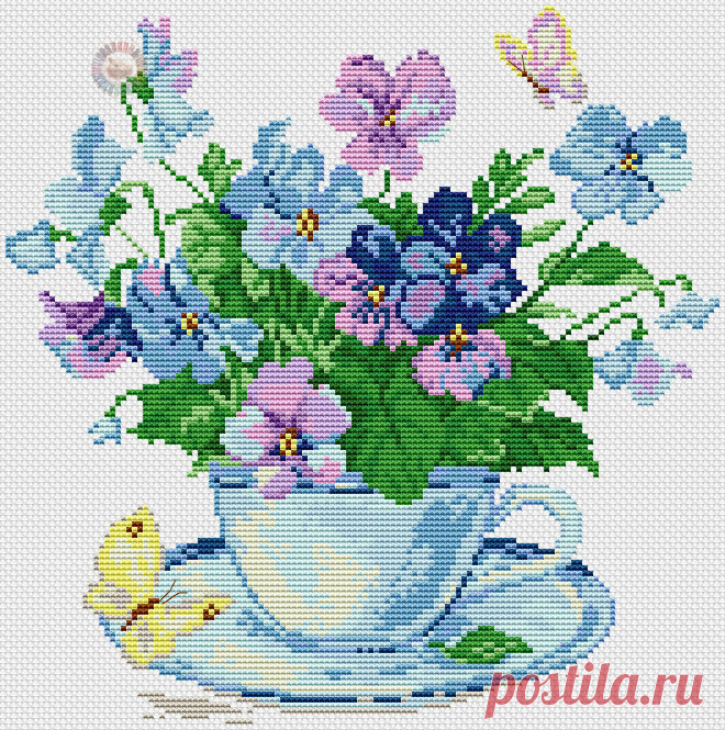 Вышивка букет полевых цветов. Полевые цветы схема бесплатно | Домоводство для всей семьи.