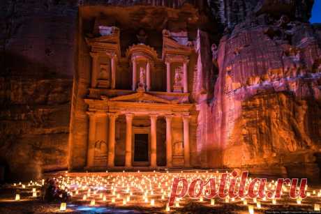 Иордания. Ночная Петра