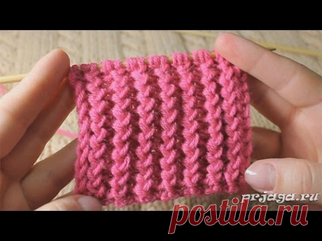 Французская резинка спицами
