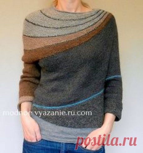 Изделия поворотными рядами в технике swing-knitting - Klubok - Modnoe Vyazanie.ru.com